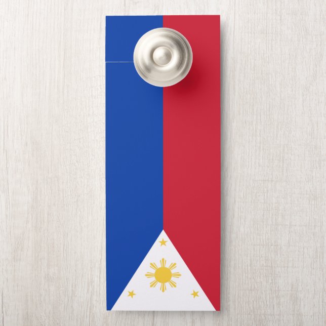 philippinische Flagge Türanhänger (Auf Knauf)