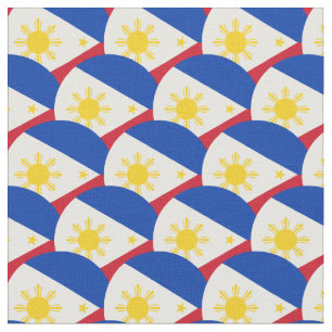 Philippinische Flagge und Philippinen-Fabric-Mode Stoff