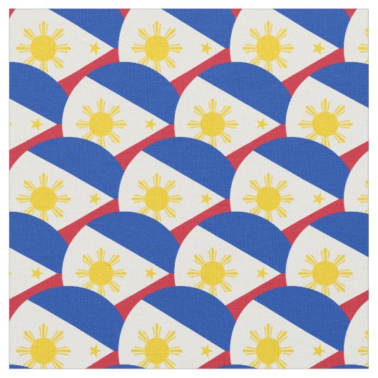 Philippinische Flagge und Philippinen-Fabric-Mode Stoff (Nahaufnahme)