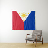 philippinische Flagge Wandteppich (Beispiel (Horizontal))