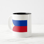 philippinische Flagge Zweifarbige Tasse (Vorderseite Links)