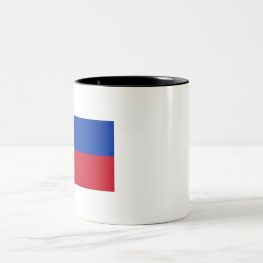 philippinische Flagge Zweifarbige Tasse (Mittel)
