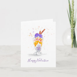 Philippinische Halo Halo Halo Wasserfarbkarte Karte