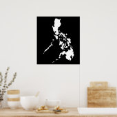 Philippinische Karte Poster (Küche)