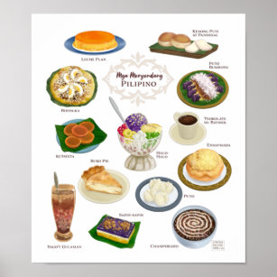 philippinische Küche / Meryenda / Desserts Poster