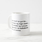 Philippinische Liebe-Geschichten-Tasse Kaffeetasse (Vorderseite Links)