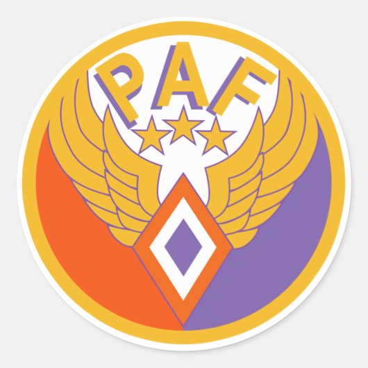 Philippinische Luftwaffe Runder Aufkleber (Vorderseite)