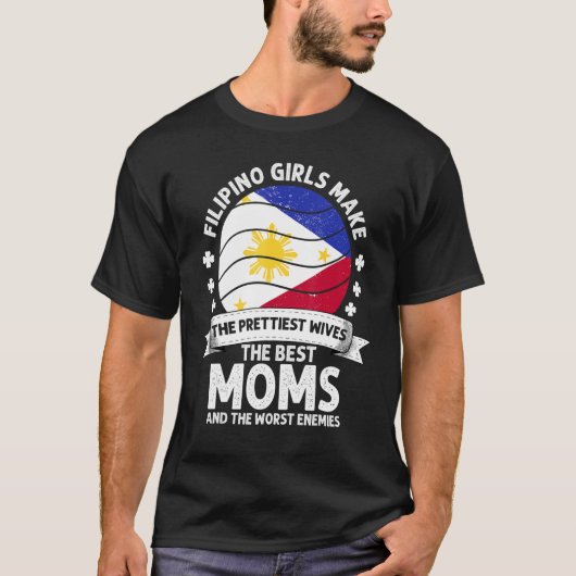 Philippinische Mama Phillipines Mütter Day Mama Fi T-Shirt (Vorderseite)
