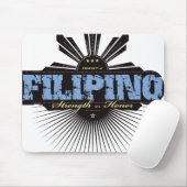 Philippinische Stärke und Ho - Blau Mousepad (Mit Mouse)