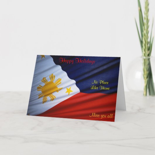 philippinische Urlaubskarten Feiertagskarte (Vorderseite)