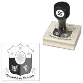 Philippinische Wappen - Briefmarke aus Kautschuk Gummistempel (Stempel)