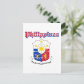 Philippinische Wappen Postkarte (Stehend Vorderseite)