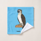 Philippinischer Adler-Cartoon Badhandtuch Set (Waschlappen)