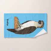 Philippinischer Adler-Cartoon Badhandtuch Set (Handtuch)