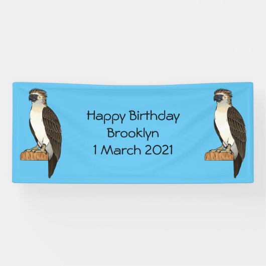 Philippinischer Adler-Cartoon Banner (Horizontal)