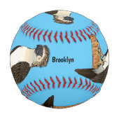 Philippinischer Adler-Cartoon Baseball (Rückseite)