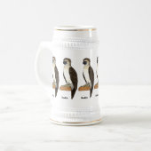 Philippinischer Adler-Cartoon Bierglas (Vorderseite Links)