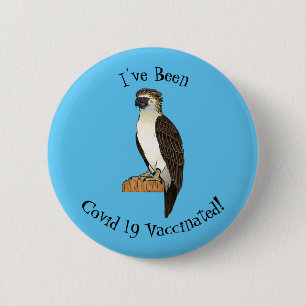 Philippinischer Adler-Cartoon Button
