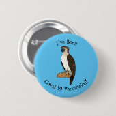 Philippinischer Adler-Cartoon Button (Vorne & Hinten)