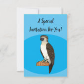 Philippinischer Adler-Cartoon Einladung (Rückseite)