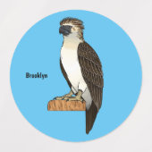 Philippinischer Adler-Cartoon Etiketten (Design 2)