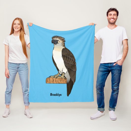 Philippinischer Adler-Cartoon Fleecedecke (Beispiel)