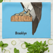 Philippinischer Adler-Cartoon Geschirrtuch (Gefaltet)