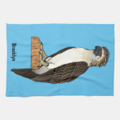 Philippinischer Adler-Cartoon Geschirrtuch (Horizontal)