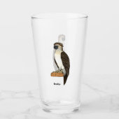Philippinischer Adler-Cartoon Glas (Vorderseite)