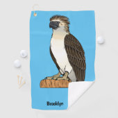 Philippinischer Adler-Cartoon Golfhandtuch (Insitu)