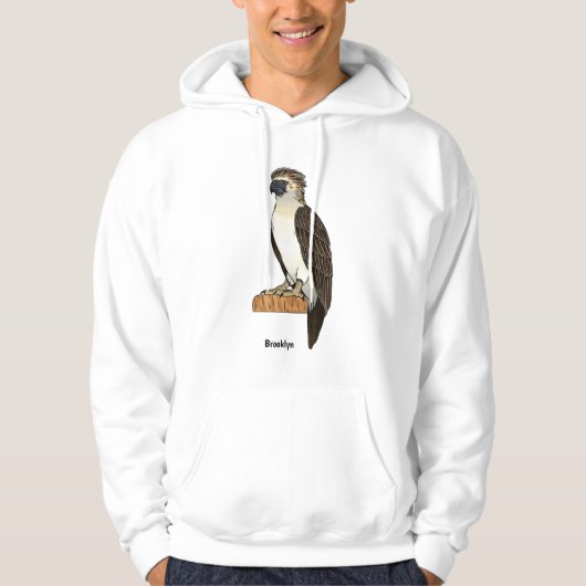 Philippinischer Adler-Cartoon Hoodie (Vorderseite)