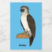 Philippinischer Adler-Cartoon Lebensmitteletikett (Einzelnes Label)