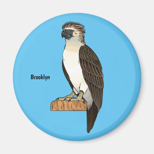Philippinischer Adler-Cartoon Magnet (Vorne)