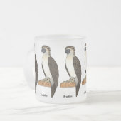 Philippinischer Adler-Cartoon Mattglastasse (Vorderseite Links)