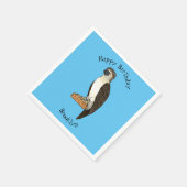 Philippinischer Adler-Cartoon Serviette (Ecke)