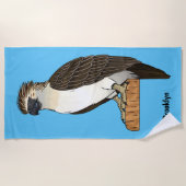 Philippinischer Adler-Cartoon Strandtuch (Vorderseite)