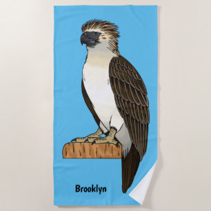 Philippinischer Adler-Cartoon Strandtuch
