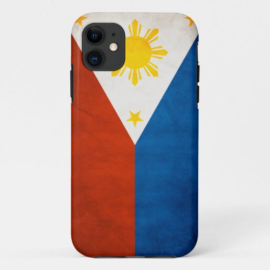 Philippinischer Flagge Iphone Fall Case-Mate iPhone Hülle (Rückseite)