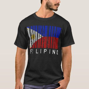 Philippinischer Flaggen-Barcode T-Shirt