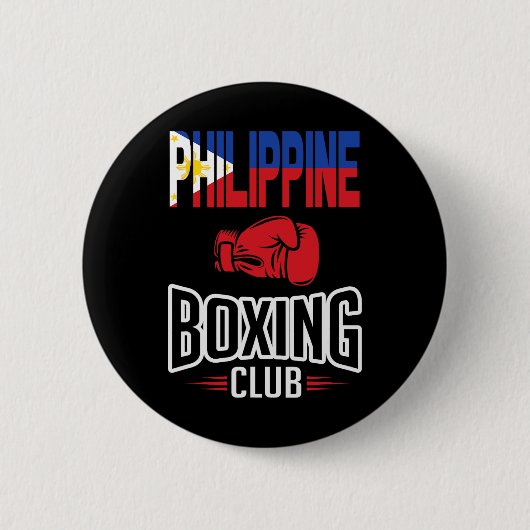 Philippinischer Flaggenboxing Button (Vorderseite)