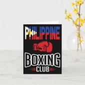 Philippinischer Flaggenboxing Karte (Gelbe Blume)