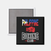 Philippinischer Flaggenboxing Magnet (Vorderseite/Rückseite)