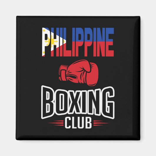 Philippinischer Flaggenboxing Magnet (Vorne)
