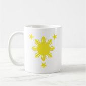 Philippinischer grundlegender Sun und Sterne - Kaffeetasse (Links)
