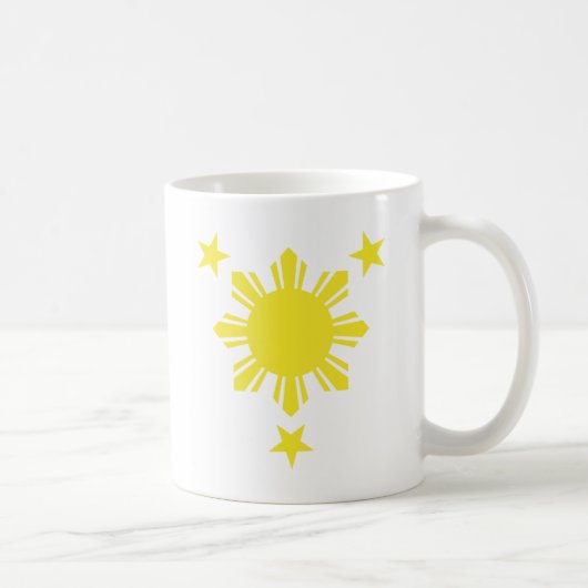 Philippinischer grundlegender Sun und Sterne - Kaffeetasse (Rechts)