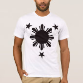 Philippinischer grundlegender Sun und Sterne - T-Shirt (Vorderseite)
