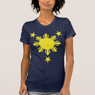 Philippinischer grundlegender Sun und Sterne - T-Shirt