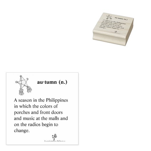 philippinischer Herbst Gummistempel (Stempel)