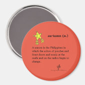 philippinischer Herbstkreislauf Magnet (Vorderseite/Rückseite)