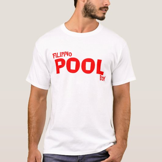 PHILIPPINISCHER POOL-JUNGE T-Shirt (Vorderseite)